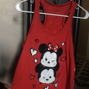 Tsum Tsum Minnie and Mickey Racerback Tank
